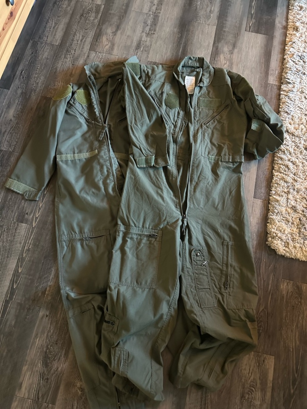 2 - USAF Flight Suit Coverall Jumpsuit size 42R